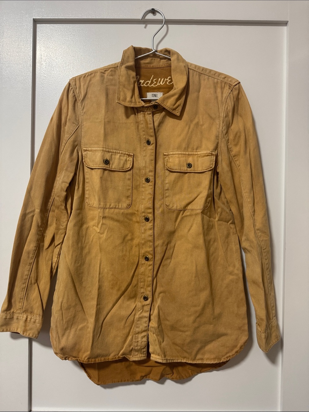 Madewell Mustard-Tan Utility Shirt Jacket - Picture 1 of 4